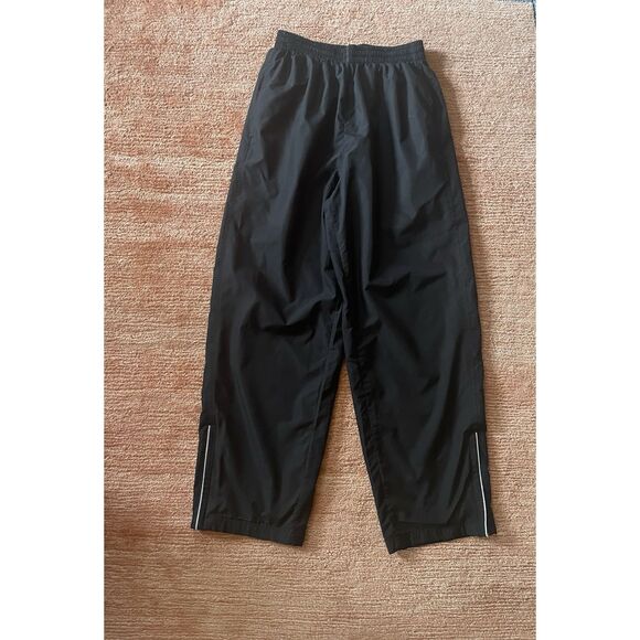 Athletic Waterproof Men’s M 32/34 Black Lined Track Pants Reflective Zip Ankle - Picture 1 of 9